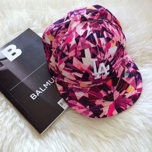 Pink adjustable cap by New era with LA logo